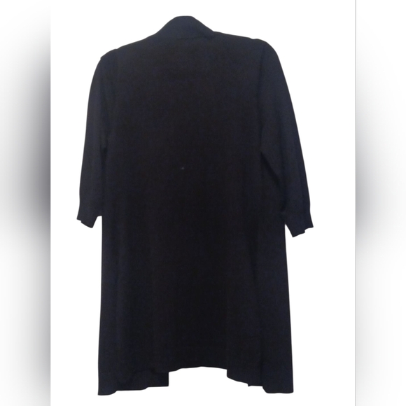 Ronni Nicole Black Open Front Cardigan - Picture 3 of 10